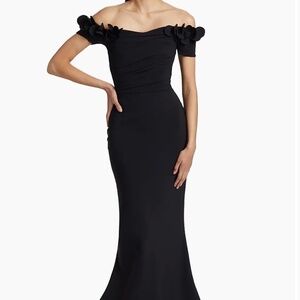 Black Chiara Boni La Petite Robe, Size 4, Black